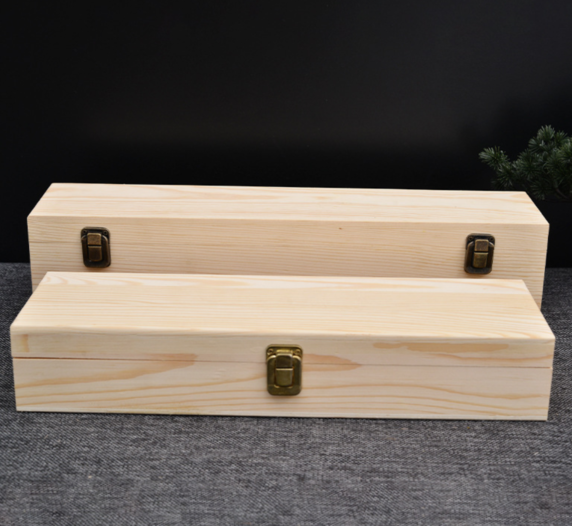 Pine Hinged Wooden Box