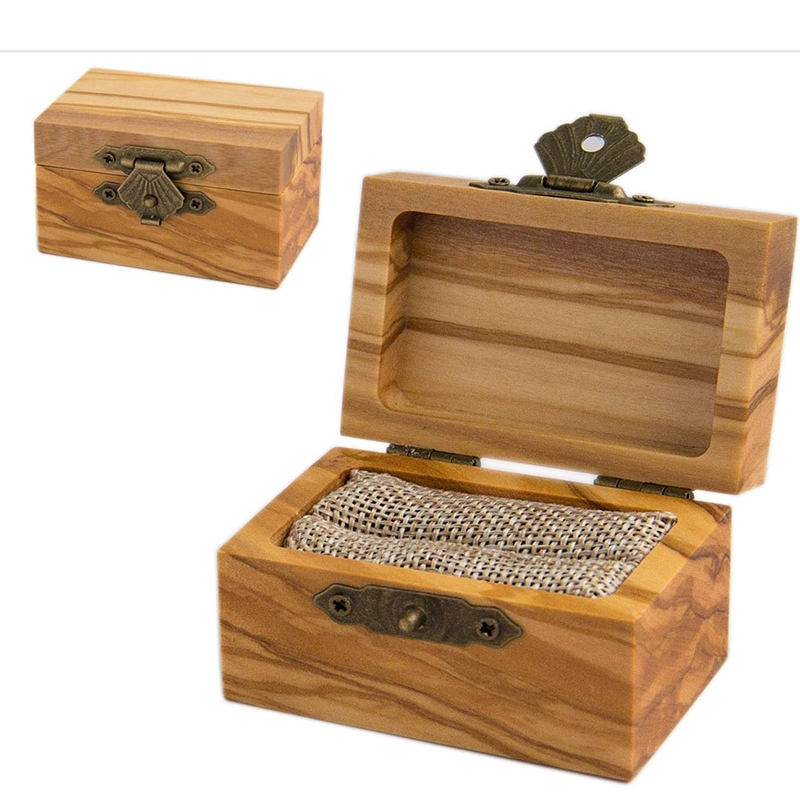 Small Olive Wood Keepsake Box