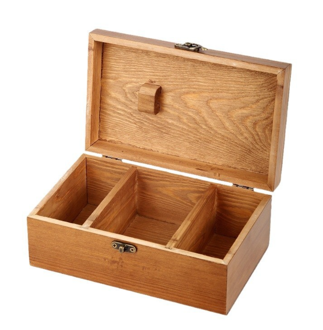 Wooden Sewing Kit Box