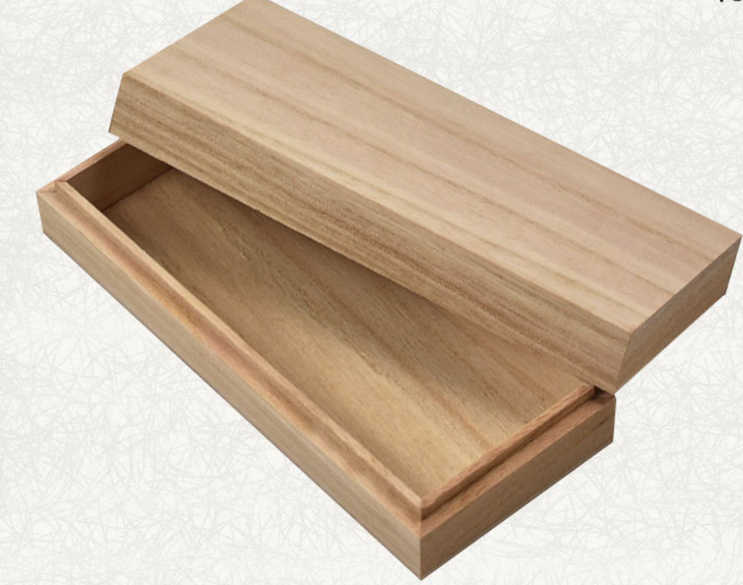 Paulownia Sliding Lid Box