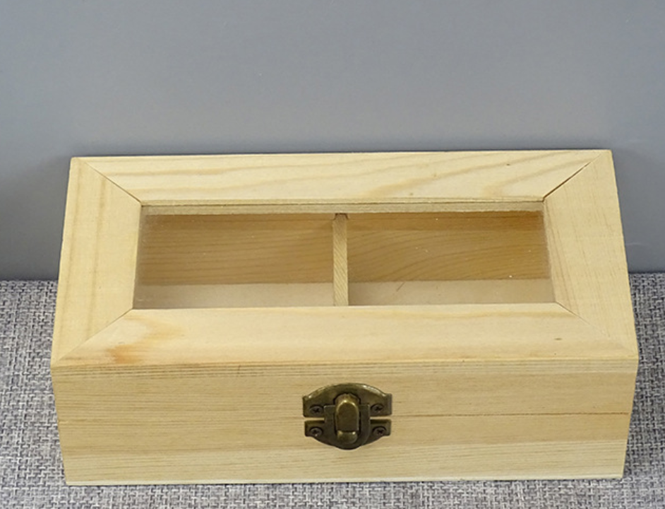 Pine Glass-Top Display Box