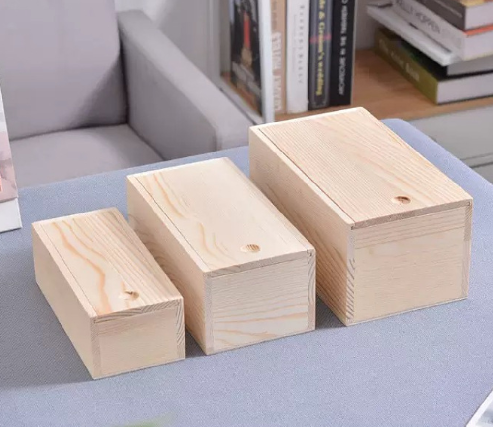Pine Sliding-Lid Box