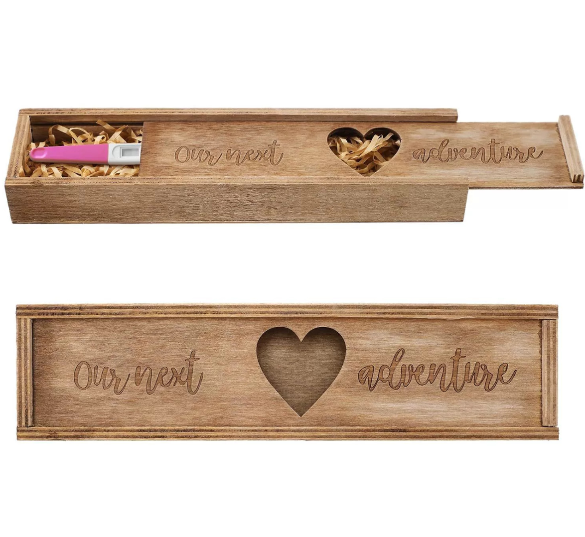 Pine Engraved Sliding Box ("Our Next Adventure")