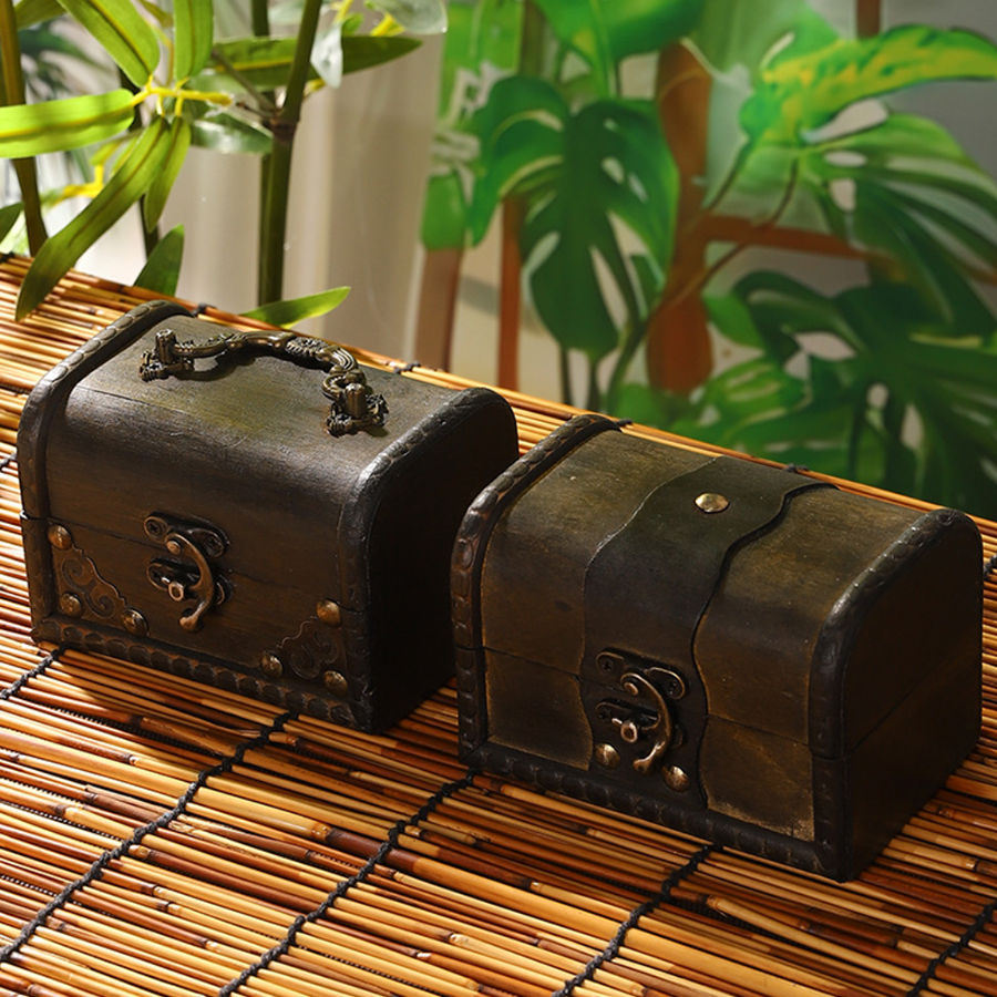 Vintage Pirate Treasure Chest Box