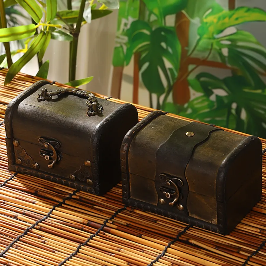 Vintage Pirate Treasure Chest Box
