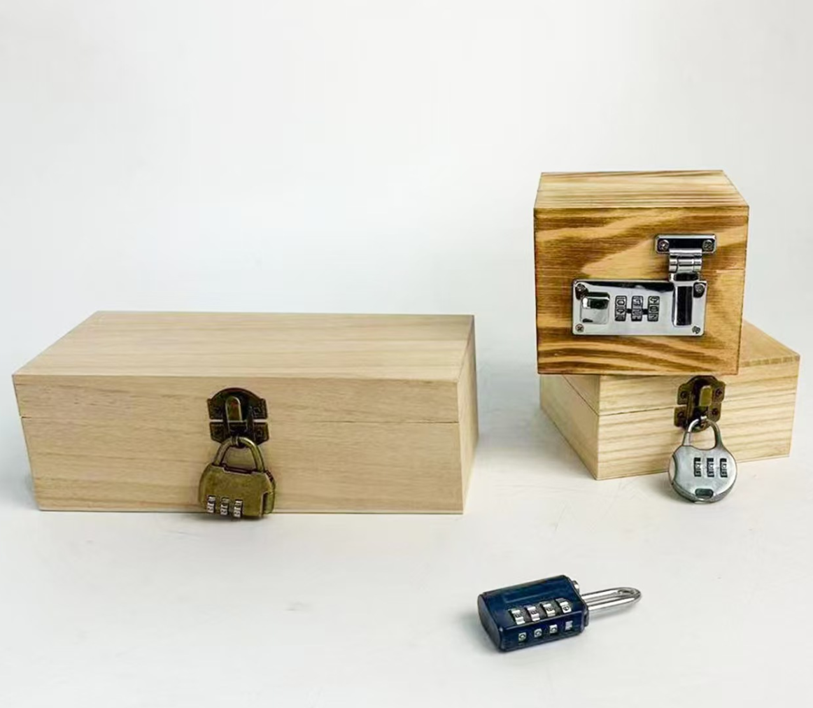 Pine Combo & Hasp Lock Trio Set